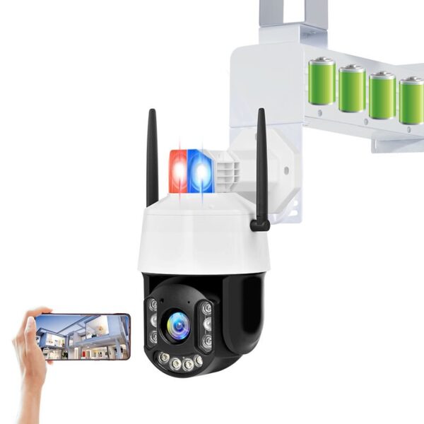 Customize factory 4g wifi lash light alarm security camera