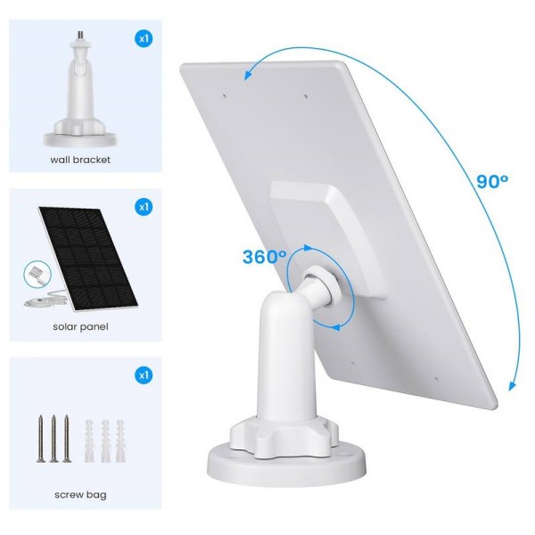 Customized Factory 5W Solar Panel For Eufy Camera